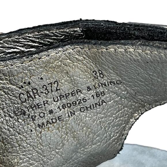 Alegria Carina Tectonic Leather Platform Thong Sandals Size EU 38 US 8-8.5 - Picture 2 of 11